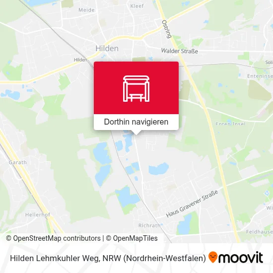 Hilden Lehmkuhler Weg Karte
