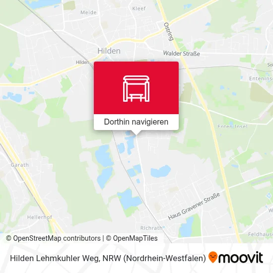 Hilden Lehmkuhler Weg Karte