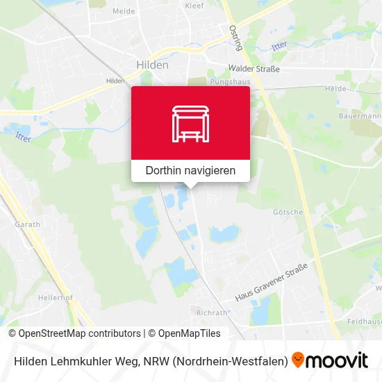 Hilden Lehmkuhler Weg Karte