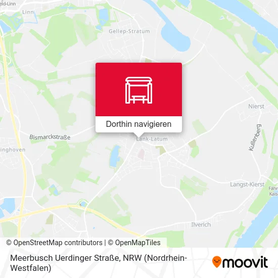 Meerbusch Uerdinger Straße Karte