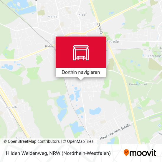 Hilden Weidenweg Karte