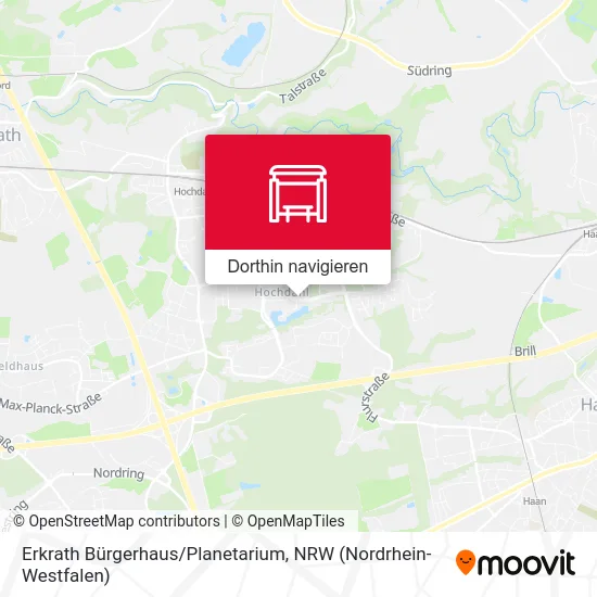 Erkrath Bürgerhaus/Planetarium Karte
