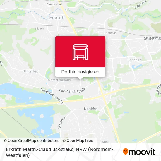 Erkrath Matth.-Claudius-Straße Karte