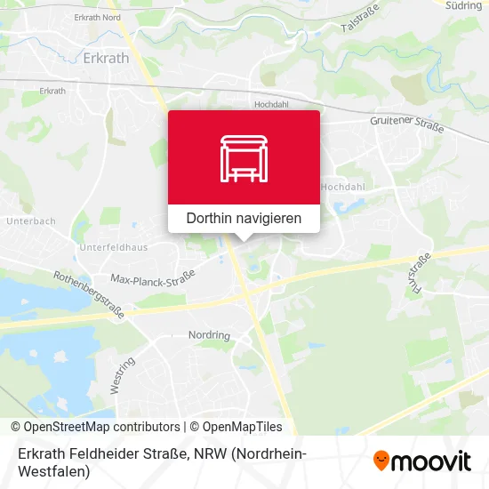 Erkrath Feldheider Straße Karte