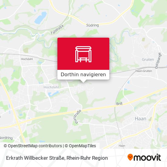 Erkrath Willbecker Straße Karte