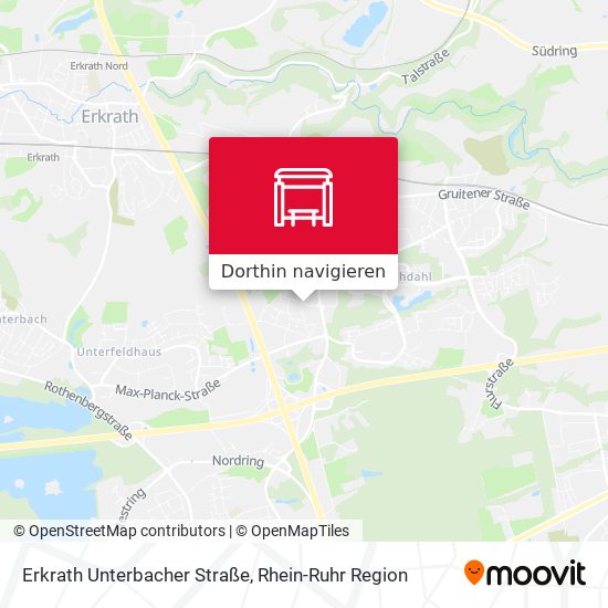 Erkrath Unterbacher Straße Karte