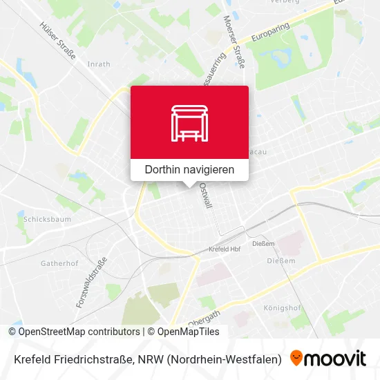 Krefeld Friedrichstraße Karte