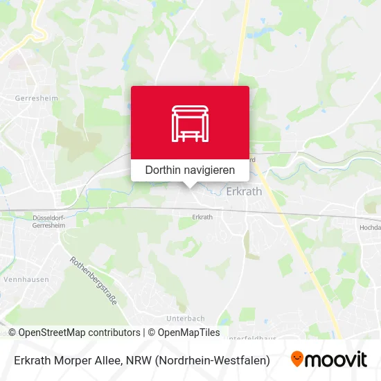 Erkrath Morper Allee Karte