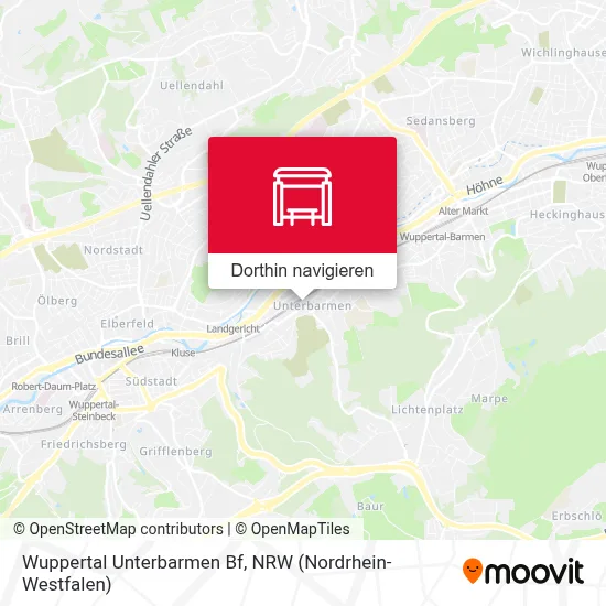 Wuppertal Unterbarmen Bf Karte