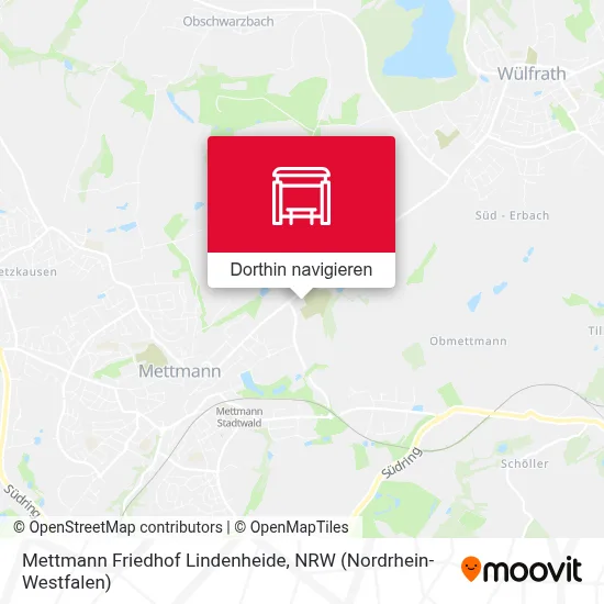 Mettmann Friedhof Lindenheide Karte