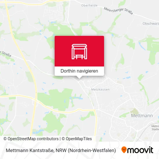 Mettmann Kantstraße Karte