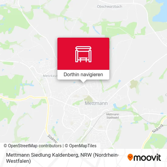 Mettmann Siedlung Kaldenberg Karte