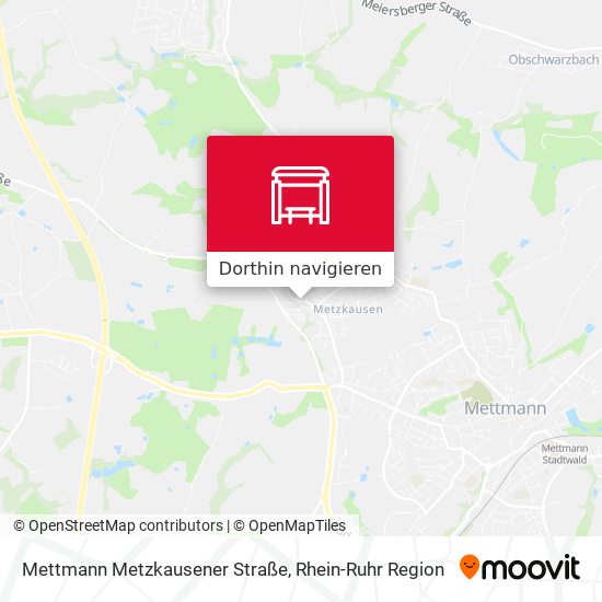 Mettmann Metzkausener Straße Karte