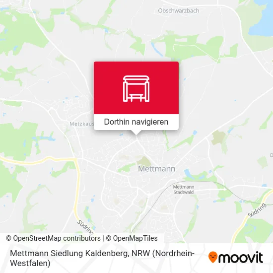 Mettmann Siedlung Kaldenberg Karte