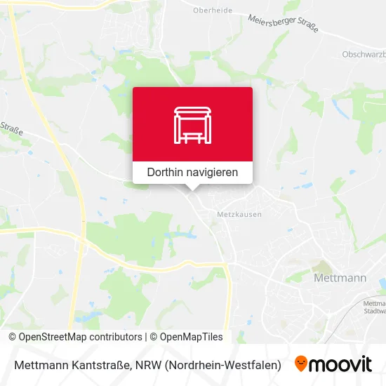 Mettmann Kantstraße Karte