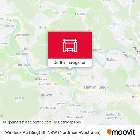 Windeck Au (Sieg) Bf Karte