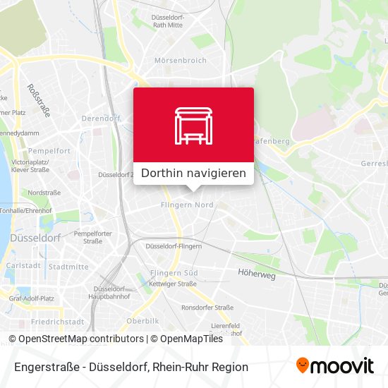 Engerstraße - Düsseldorf Karte