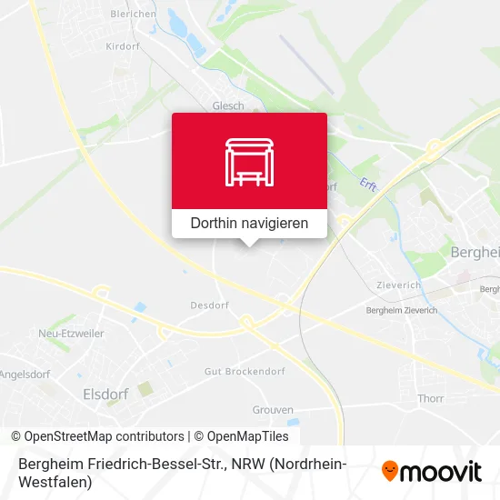 Bergheim Friedrich-Bessel-Str. Karte