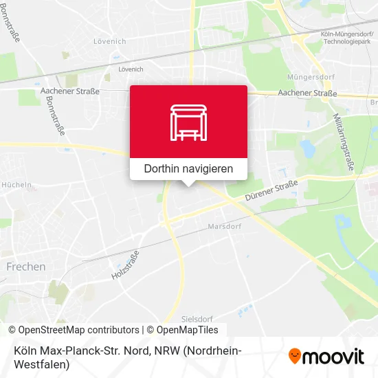 Köln Max-Planck-Str. Nord Karte