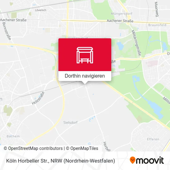 Köln Horbeller Str. Karte