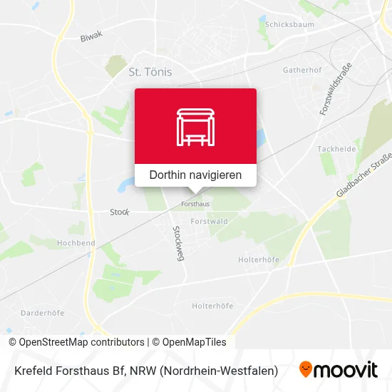 Krefeld Forsthaus Bf Karte