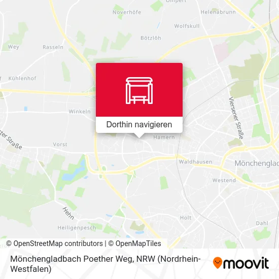 Mönchengladbach Poether Weg Karte