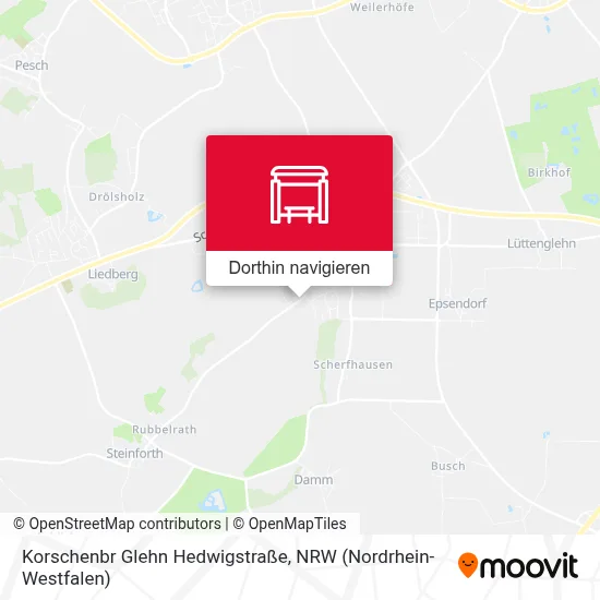 Korschenbr Glehn Hedwigstraße Karte