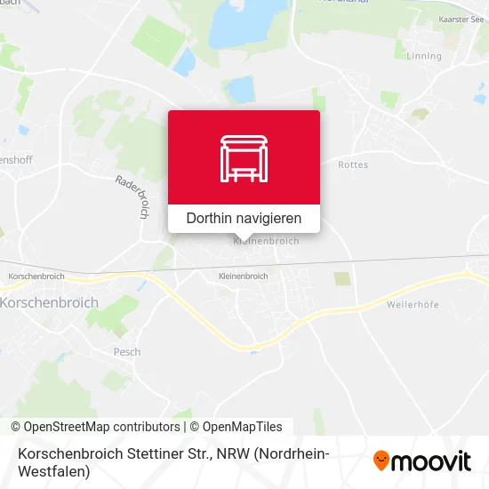 Korschenbroich Stettiner Str. Karte