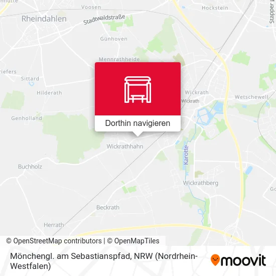 Mönchengl. am Sebastianspfad Karte