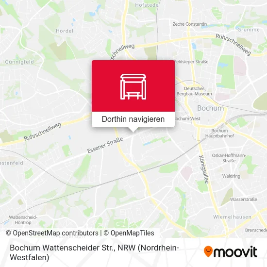 Bochum Wattenscheider Str. Karte