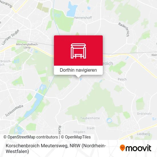 Korschenbroich Meutersweg Karte