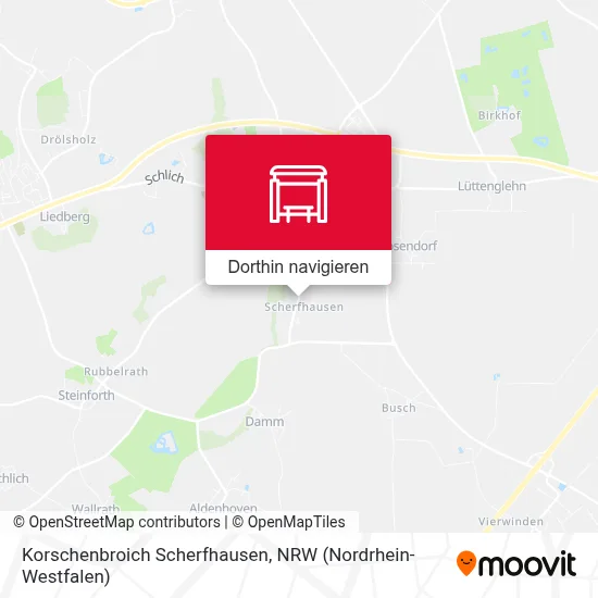 Korschenbroich Scherfhausen Karte