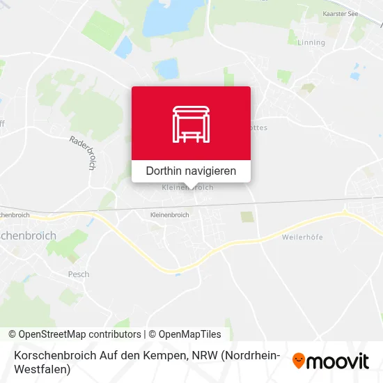 Korschenbroich Auf den Kempen Karte