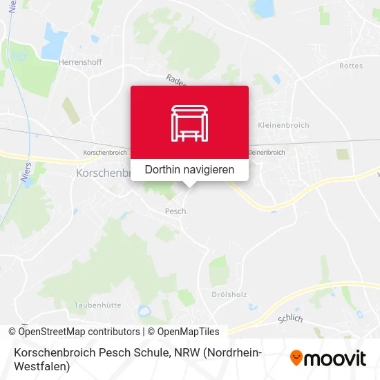 Korschenbroich Pesch Schule Karte