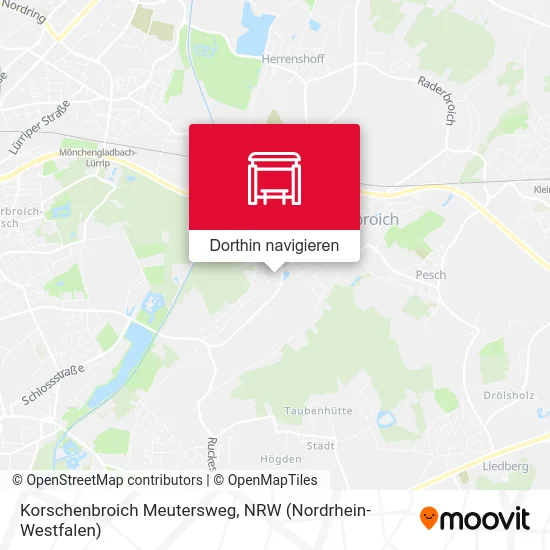 Korschenbroich Meutersweg Karte