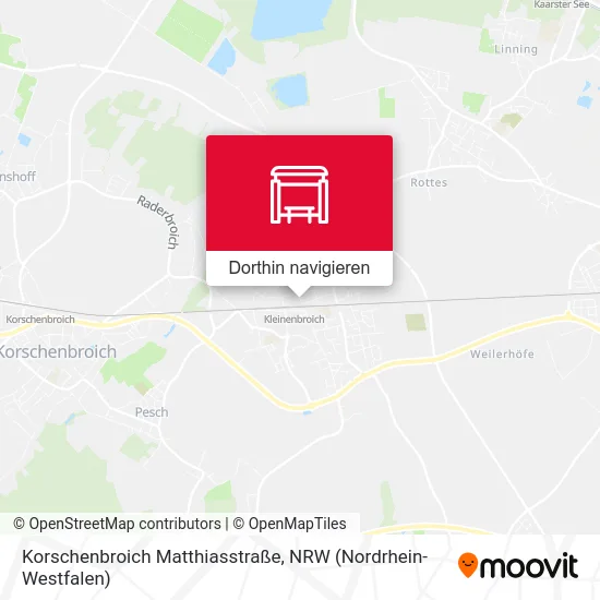 Korschenbroich Matthiasstraße Karte