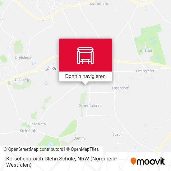 Korschenbroich Glehn Schule Karte