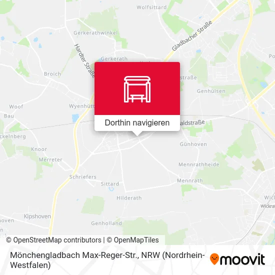 Mönchengladbach Max-Reger-Str. Karte