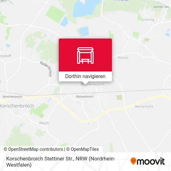 Korschenbroich Stettiner Str. Karte