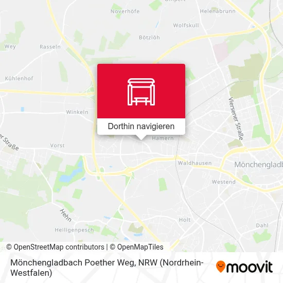 Mönchengladbach Poether Weg Karte