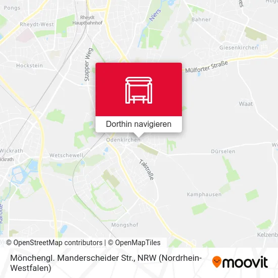 Mönchengl. Manderscheider Str. Karte