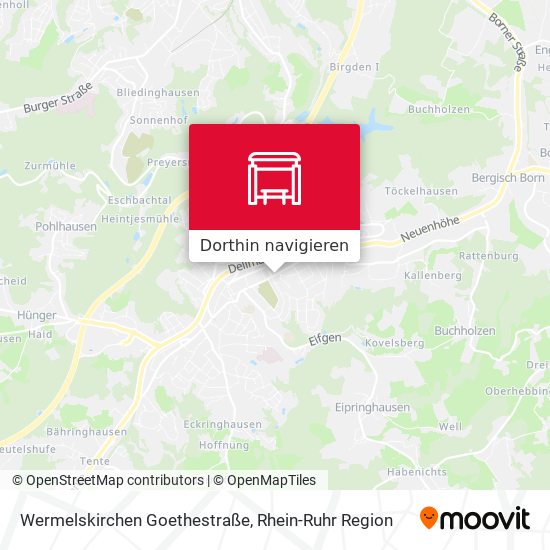 Wermelskirchen Goethestraße Karte