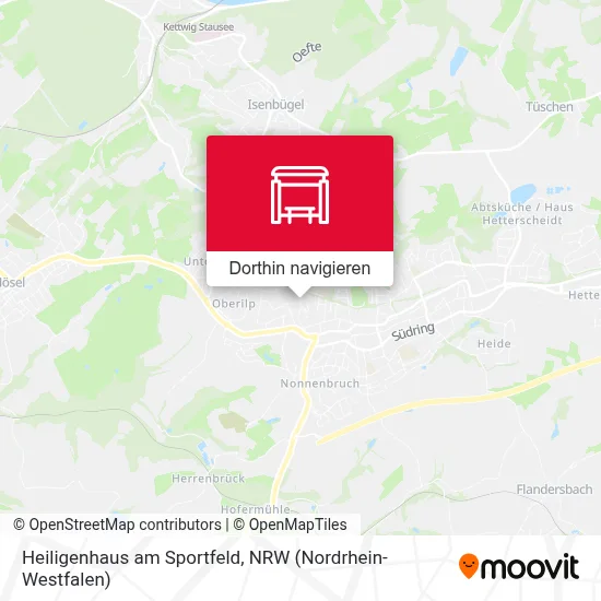 Heiligenhaus am Sportfeld Karte