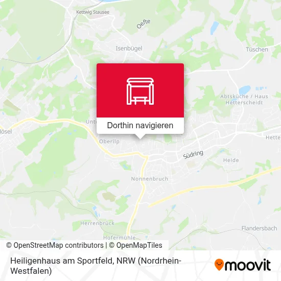 Heiligenhaus am Sportfeld Karte