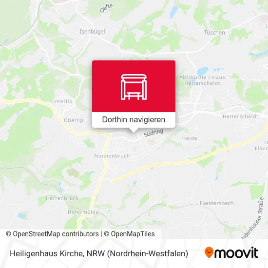 Heiligenhaus Kirche Karte