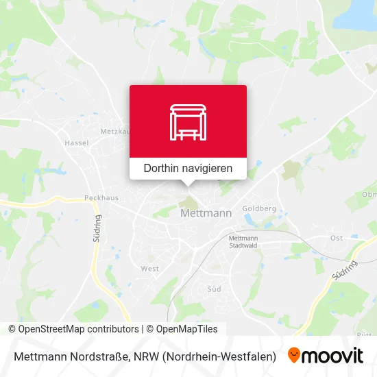 Mettmann Nordstraße Karte