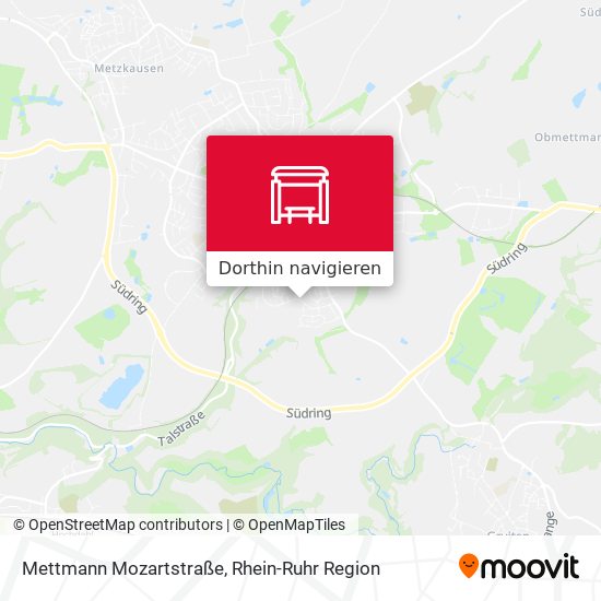 Mettmann Mozartstraße Karte