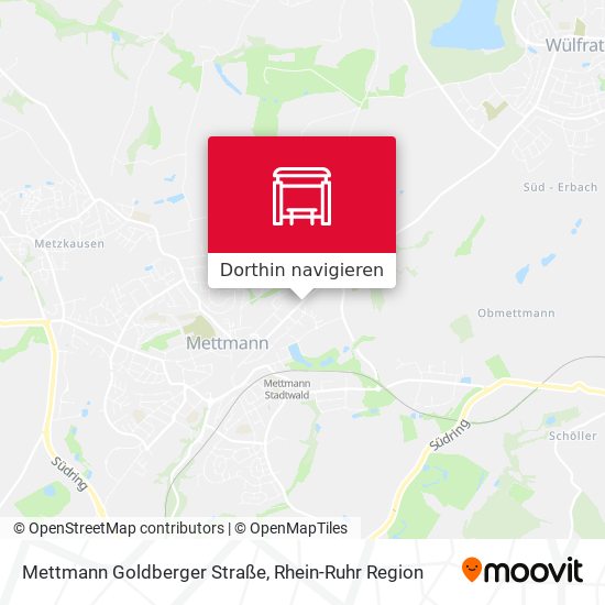 Mettmann Goldberger Straße Karte