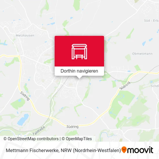 Mettmann Fischerwerke Karte