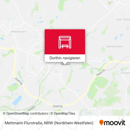 Mettmann Flurstraße Karte